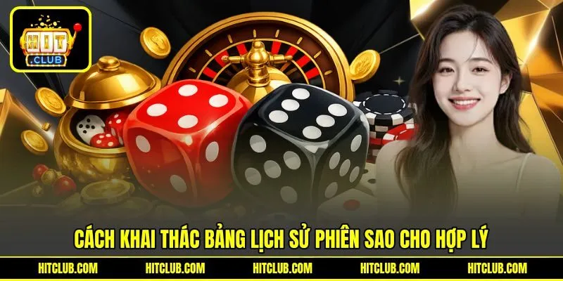 Công thức khai thác bảng lịch sử phiên sao cho hợp lý